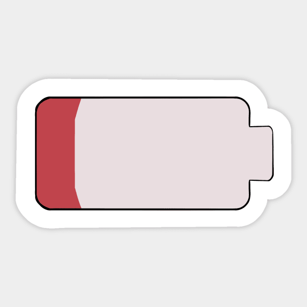 Low battery Sticker by dragonlord19